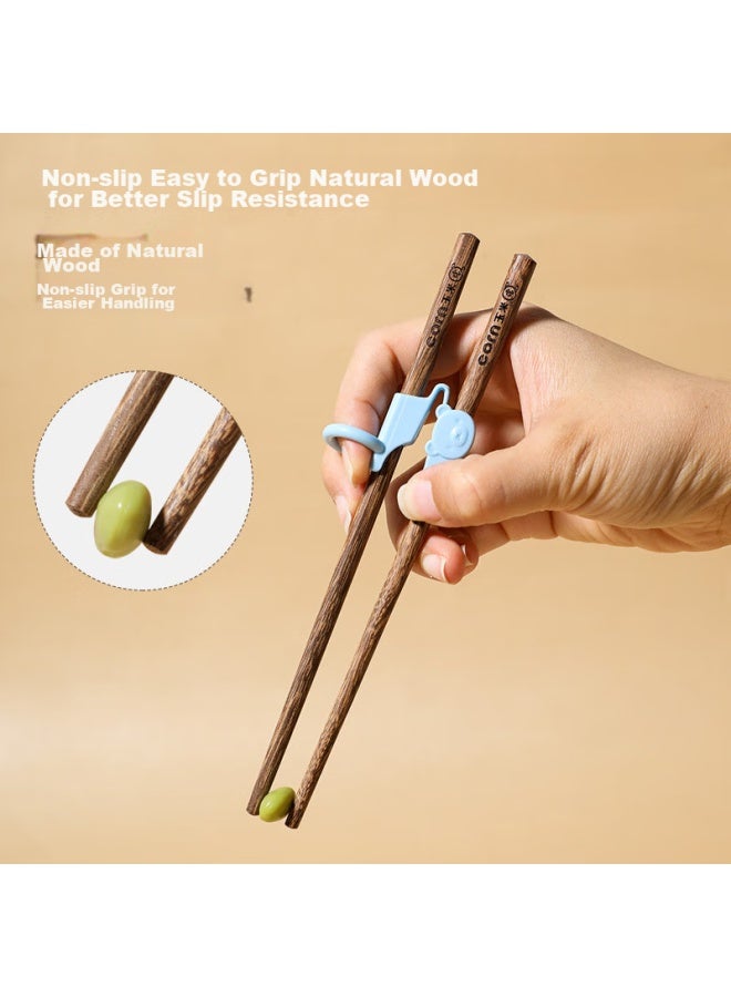 Corn Wooden Children's Training Chopsticks For Ages 2-5, Baby Feeding Aid, Wooden Household Auxiliary Tool - Image 3