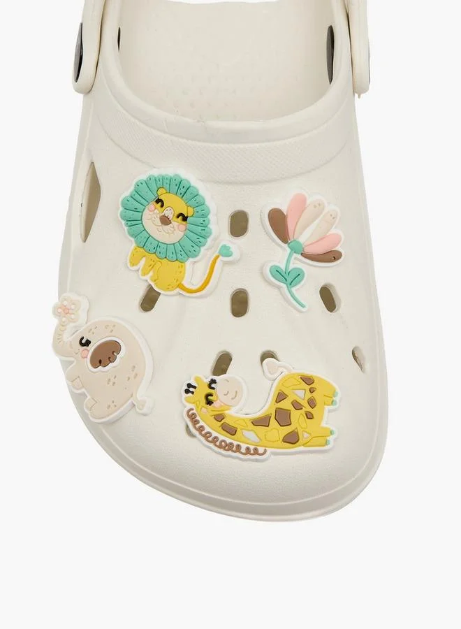 أكوا Girls Embossed Clogs