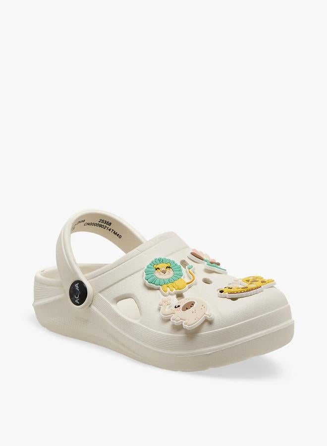 Aqua Girls Embossed Clogs - Image 2