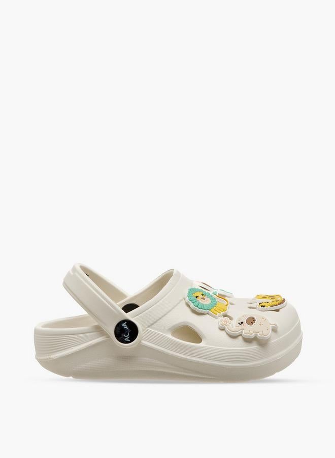 Aqua Girls Embossed Clogs - Image 3