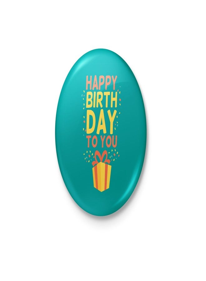 شارة عيد ميلاد سعيد - مع دبوس أمان خلفي