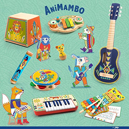 DJECO Animambo Synthesizer - Safe Music Instrument for Kids, Cute Educational Toddler Musical Toy for Motor Skills, Creativity, Imagination & Rythym - Toys for 3+ Years Girls & Boys - Image 5