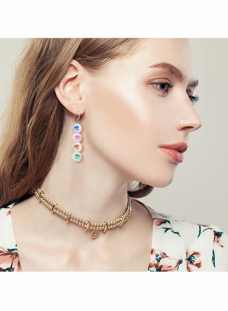 Luminous Alphabet Letter Beads Flat Glow in The Dark Number Colorful DIY Star Print for Bracelets Necklace Jewelry Making Supplies - Image 3