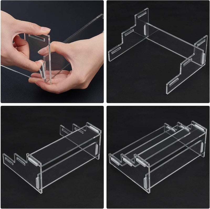 Al Raied ARS® 3-Tier Acrylic Display Riser Stand – Clear Perfume Organizer Shelf for Collectibles, Toys, Action Figures, Skincare & Dessert Display - Image 5