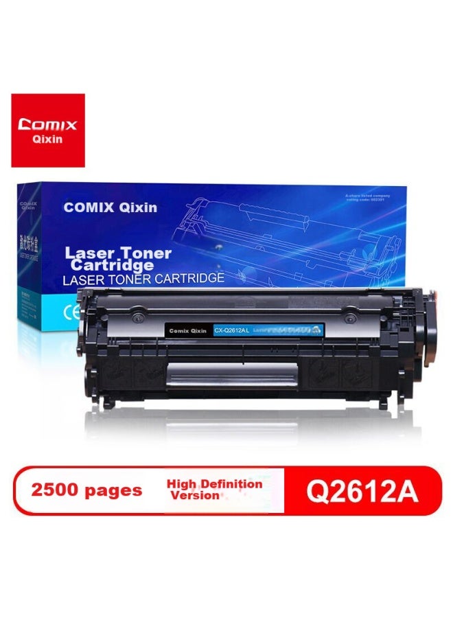 Comix 2612a Toner Cartridge, 12a Toner Cartridge Compatible With Hp 1005 Toner Cartridge, Hp 1020 1010 1018 1022 3050 3015 Canon 2900 Lbp3000 Printer Ink Cartridge - Image 1