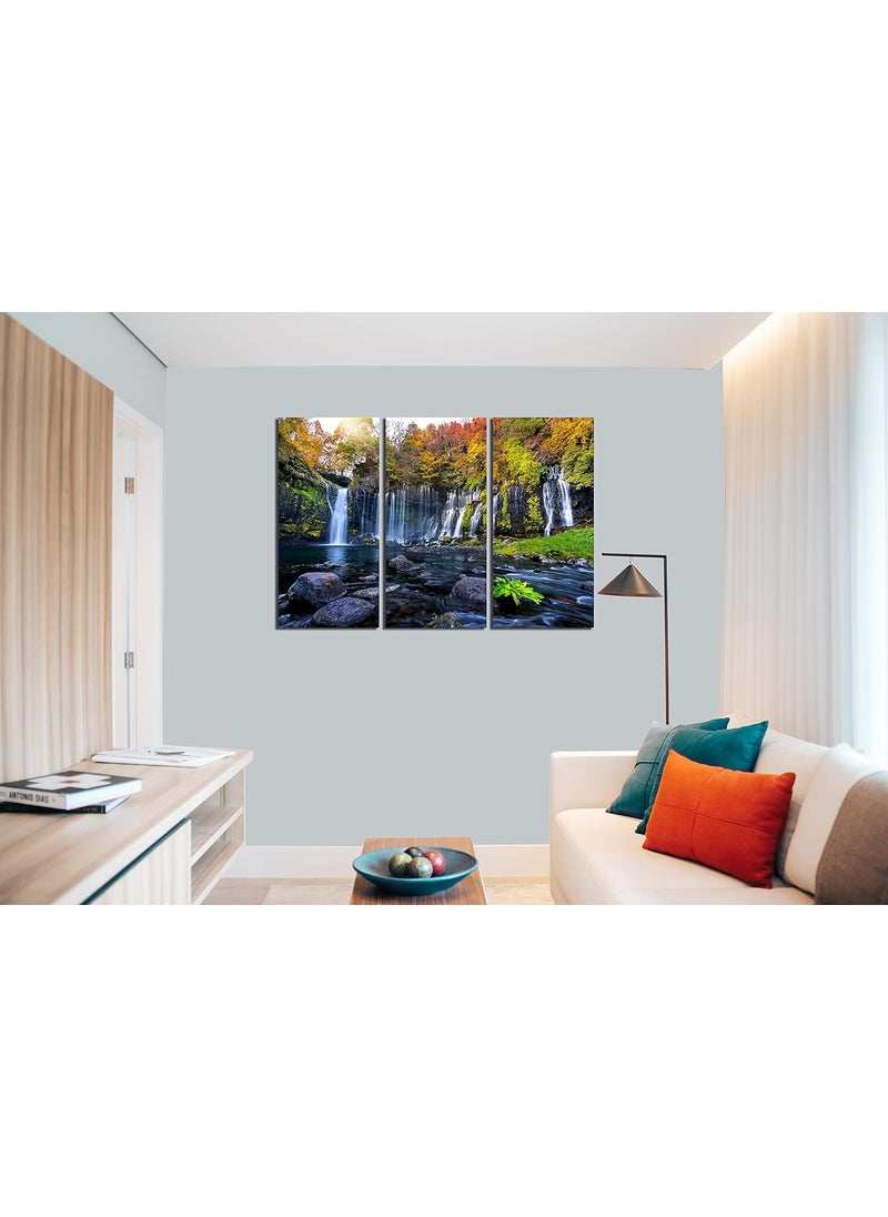 BP DESIGN SOLUTION BP Design Solution Waterfall Wall Sun Board Frame for Room Study Room Hall Office Bedroom Size 24x36 inch in Three Part Each Part 12x24  - Image 2