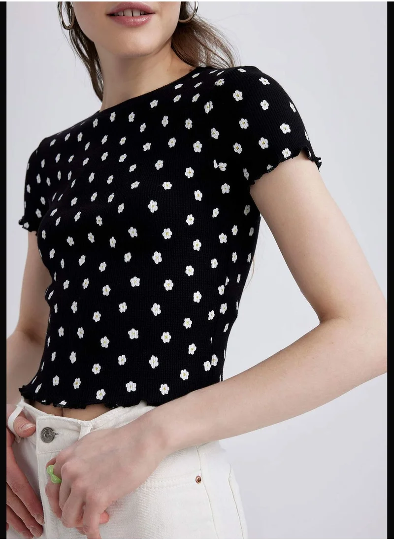 DeFacto Patterned Short Sleeve Shirt