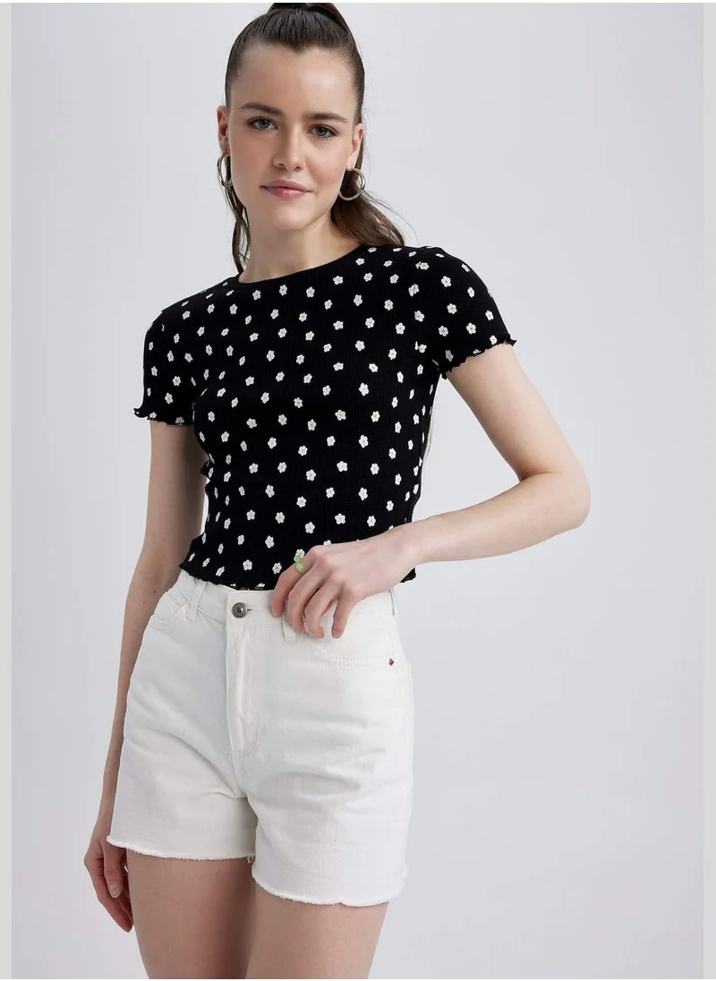DeFacto Patterned Short Sleeve Shirt