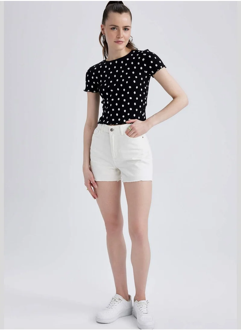 DeFacto Patterned Short Sleeve Shirt