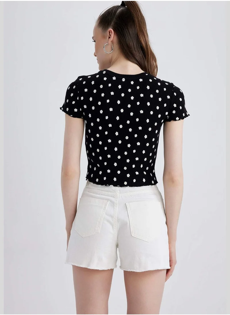 DeFacto Patterned Short Sleeve Shirt