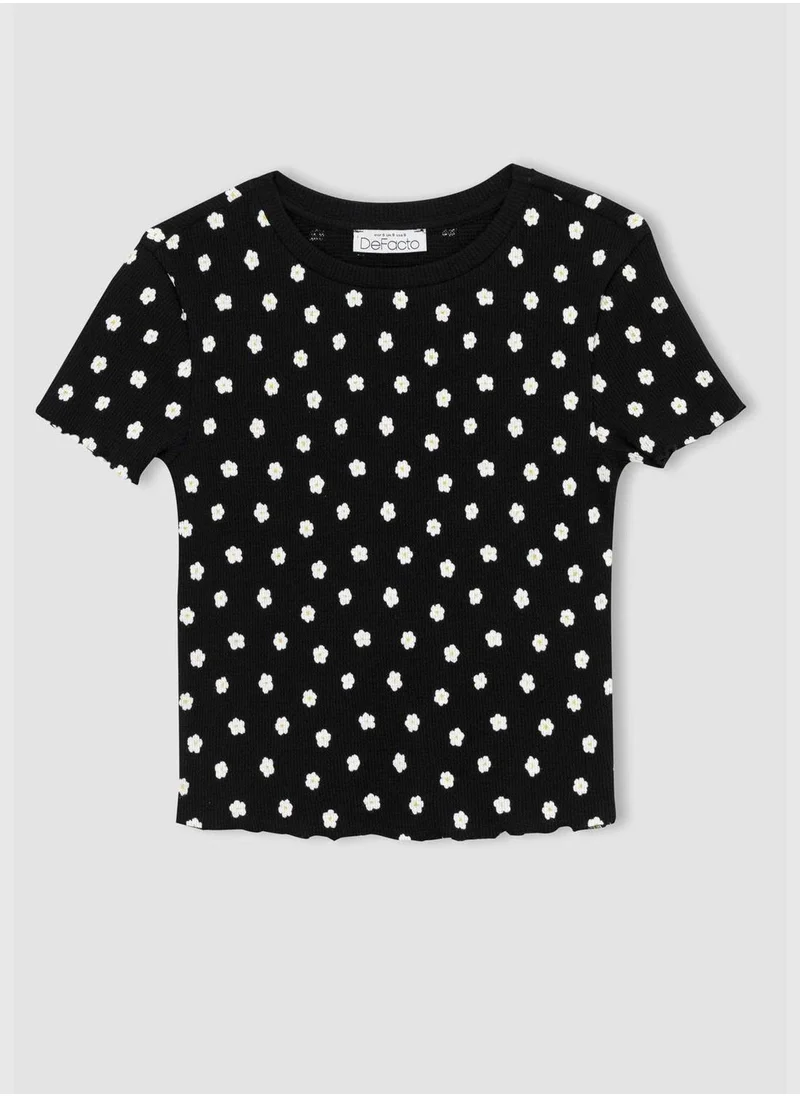 DeFacto Patterned Short Sleeve Shirt