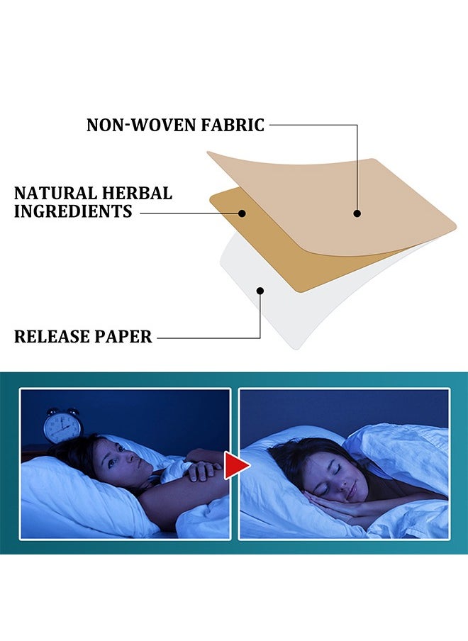 42 Pcs Sleep Plasters for Adults, All Natural Deep Sleep Patches,Enhance Sleep Quality, Promotes Restful Sleep, Sleep Care Solution, Relieves Fatigue