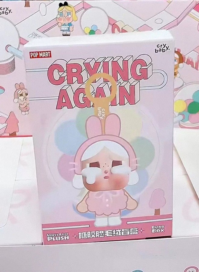 كراي بيبي سلسلة CRYBABY Crying Again - صندوق أعمى مخملي بوجه من الفينيل - صندوق واحد - Image 1