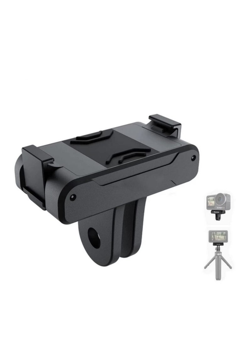 Generic Magnetic Selfie Stick Tripod Two Claw Adapter Compatible with DJI Action3 Accessories For OSMO Action 3 / Action 2 Adapter  - Image 1