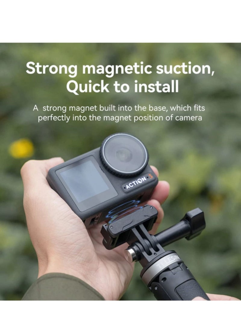Generic Magnetic Selfie Stick Tripod Two Claw Adapter Compatible with DJI Action3 Accessories For OSMO Action 3 / Action 2 Adapter  - Image 3
