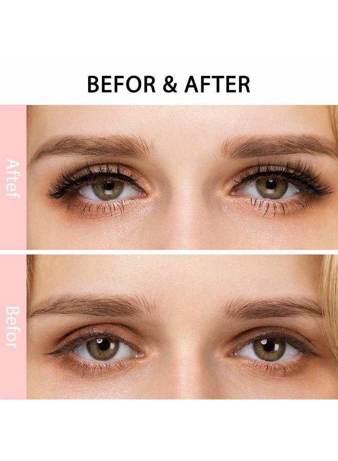 DYSILK False Lashes Fake Eyelashes - Mink Lashes Fluffy 7 Pairs 6D Mink Lashes Wispy Faux Mink Eyelashes Lashes Natural Look Eye Lashes Long Lashes Pack Reusable Eyelashes |007 - Image 4