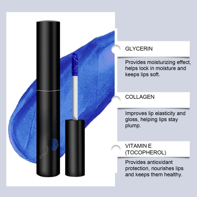 EELHOE Peel-Off Lip Gloss Long-Lasting Matte Black Lip Color - Hydrating Nourishing Lip Makeup for Daily Commute - Image 4