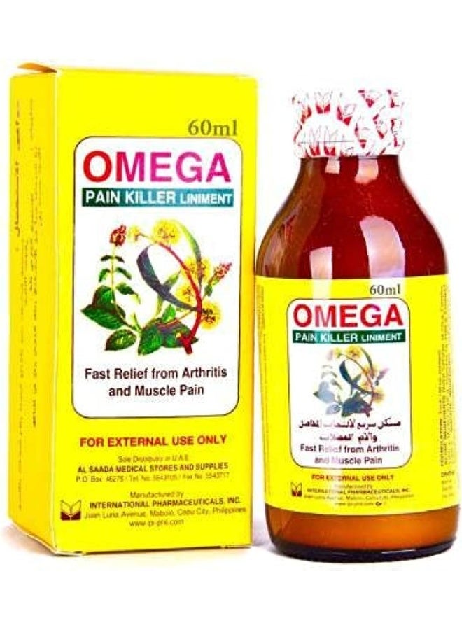 Omega Pain Killer Liniment 60ml - Image 2