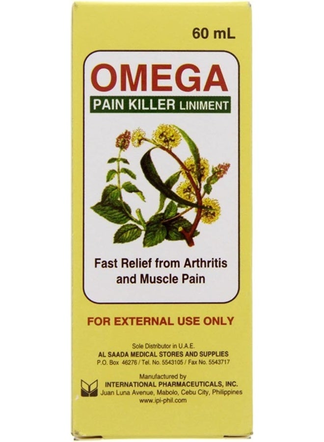 Omega Pain Killer Liniment 60ml - Image 1