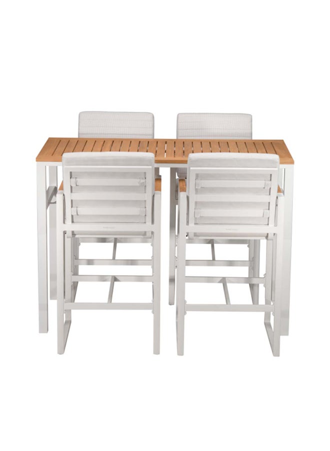Suncoast Juno Bar Set 4-Seater - White  - Image 2