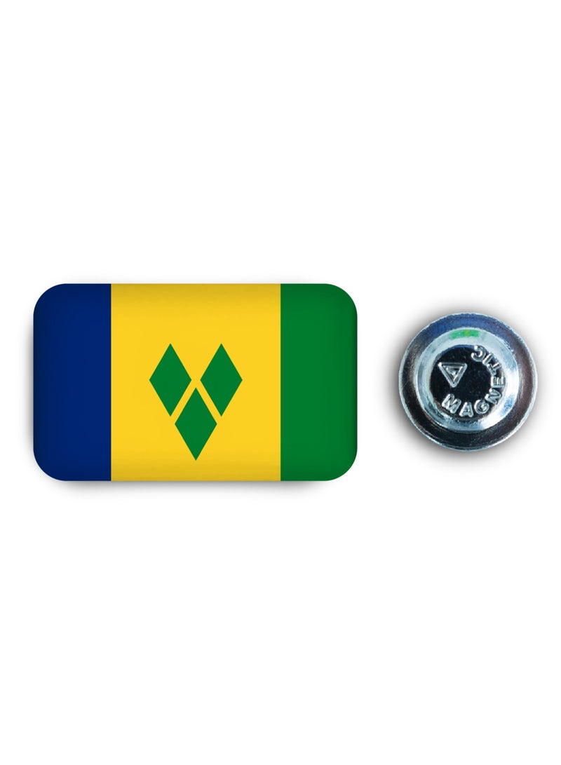 971ميديا شارة مغناطيسية بتصميم علم سانت فنسنت - Image 1