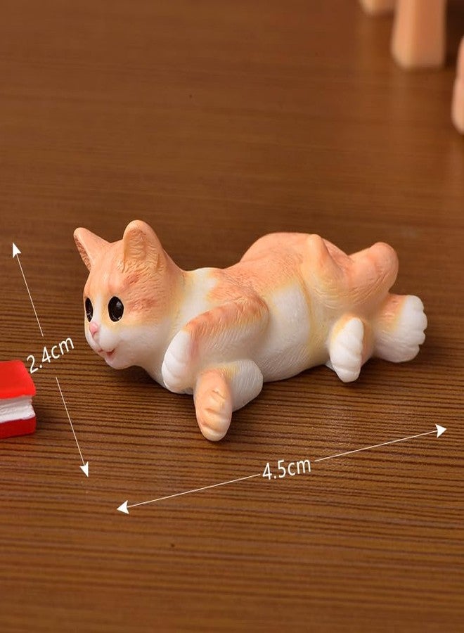 DOYIFUN 15 Pcs Cute Cat Animal Characters Toy Figure, Mniature Cat Collection Figurines Payset Mini Garden Decor Cake Toppers Automobile Decoration - Image 3
