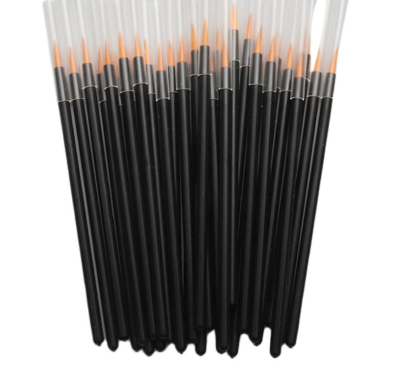 Dhjrefhhd 50Pcs Disposable Eyeliner Brushes Hooded Eyeliner Brush Eye Liner Wands Eyeliner Makeup Brushes Makeup Eyeliner Tool Sticks