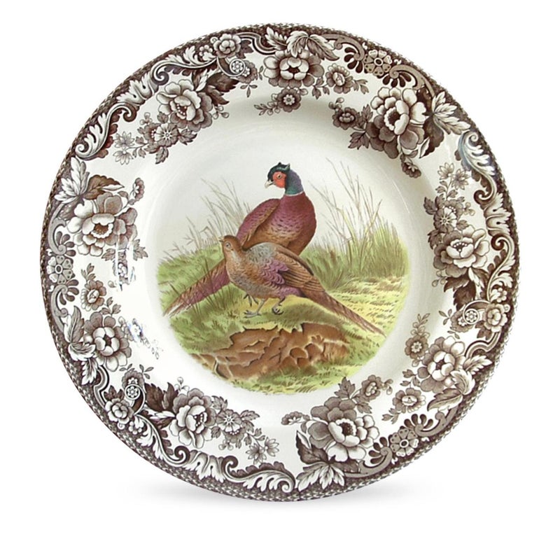 Spode Spode Woodland Dinner Plate Pheasant Design  105 Inch Plate for Hunting Cabin Lodge Cottage Dcor  Dishwasher  Microwave Safe Fine Earthenware Ideal for Fall Entertaining