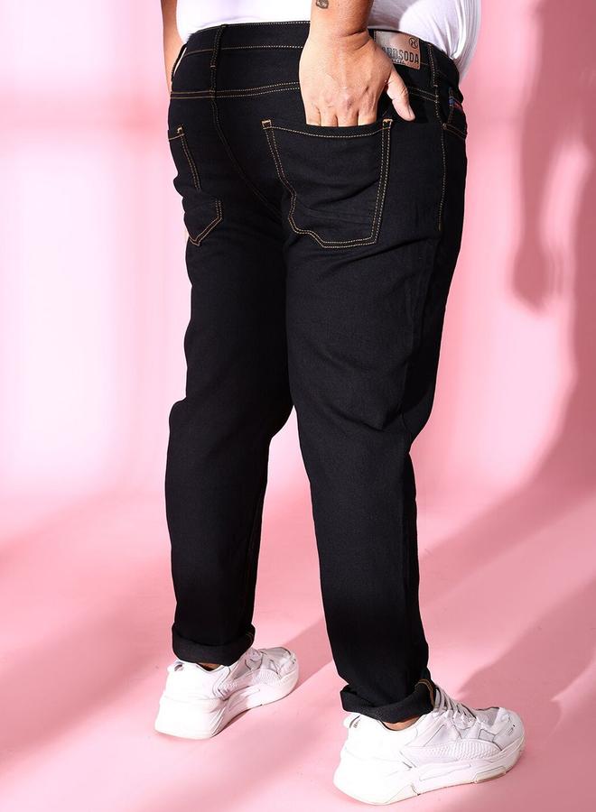 Take Two Plus Size Men Dark Wash Slim Fit Jeans By HardSoda - Image 3