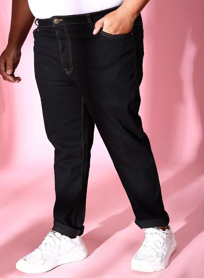 Take Two Plus Size Men Dark Wash Slim Fit Jeans By HardSoda