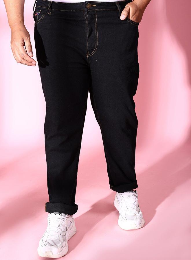Take Two Plus Size Men Dark Wash Slim Fit Jeans By HardSoda - Image 1