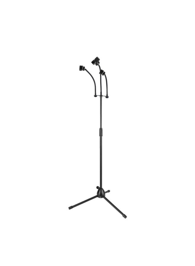 Neutral Direct Microphone Stand Mobile Phone Live Microphone Stand Stage Floor Vertical Crossbar Tripod - Image 1