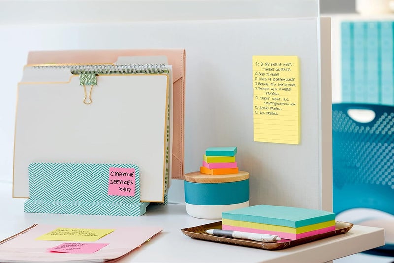 Post It Pop-up Notes 4x6 in, 5 Pads, America's’s #1 Favorite Sticky Notes, Canary Yellow, Clean Removal, Recyclable (660-5PK) - Image 3