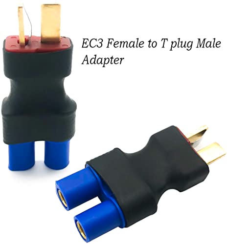 FLY RC 4 Pcs T Male Plug to EC3 Female Connector Plug Adapter for RC Lipo Battery - Image 4