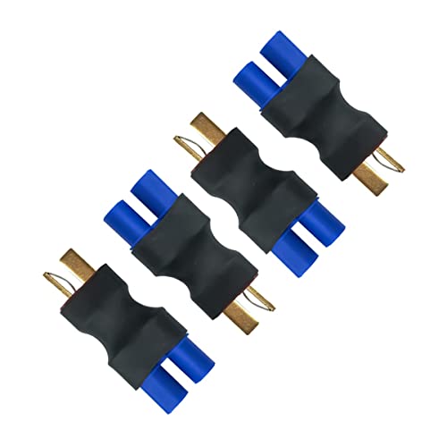 FLY RC 4 Pcs T Male Plug to EC3 Female Connector Plug Adapter for RC Lipo Battery - Image 3
