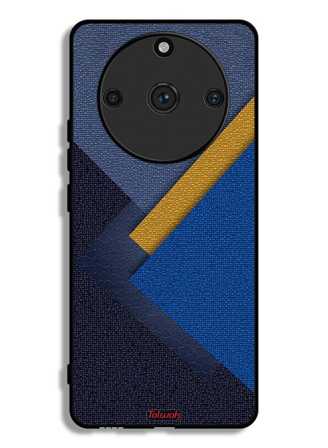 Tolwak Realme 11 Pro Protective Case Cover Triangles Leather Shades Pattern - Image 1