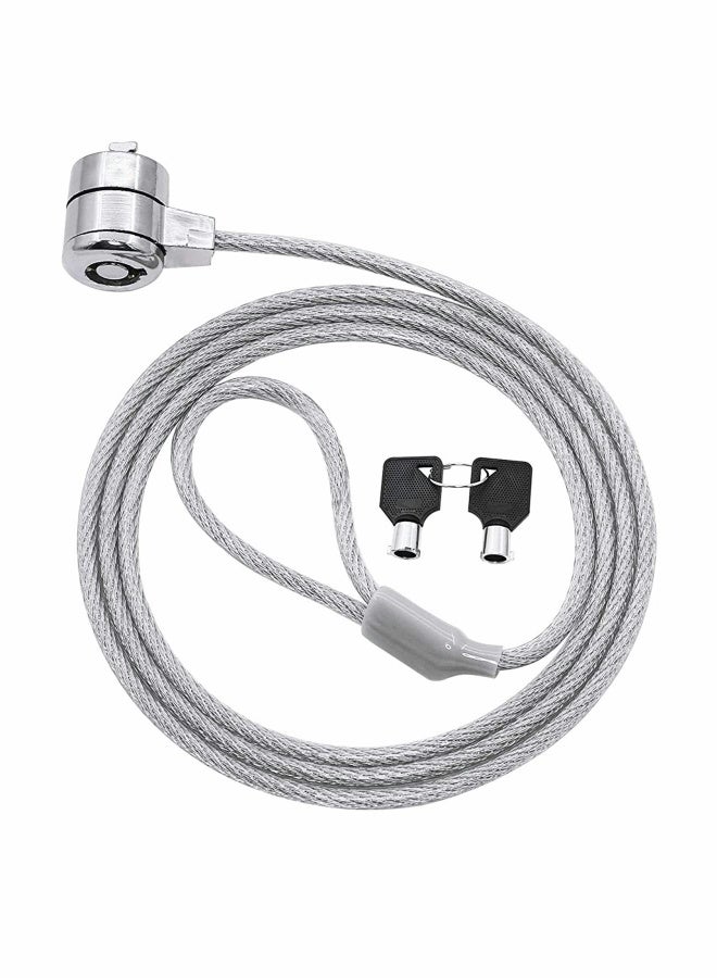 Laptop Lock 1.2M Universal Laptop Notebook Combination Lock Security Cable Office Dormitory Meeting Study Room Security Lock for Most Notebooks Desktops Projectors LCD Key Lock with 2 Keys  - Image 1