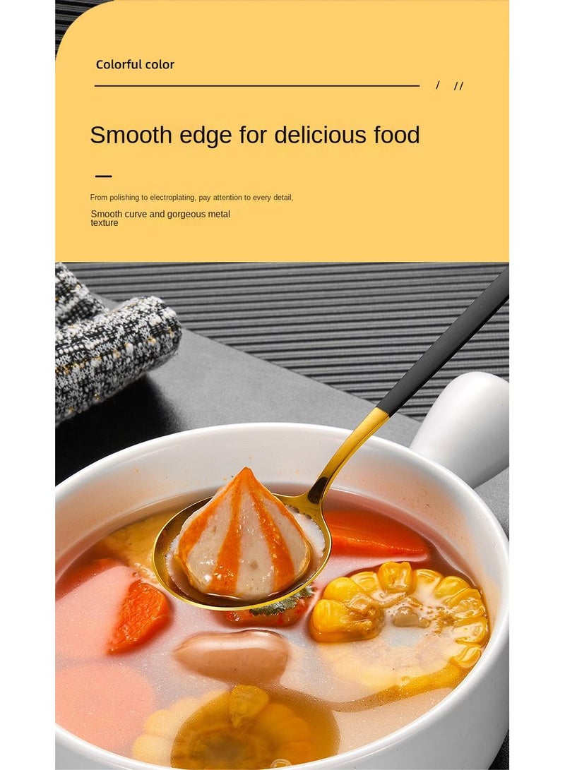 general طقم كامل مكون من 30 قطعة من السكاكين والشوك والملاعق باللون الذهبي/الوردي - Image 3