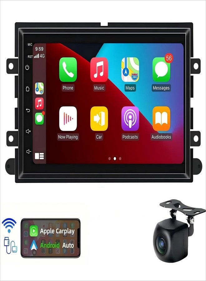 Ftoghe 7 Inch HD Touchscreen Car Stereo Radio for Ford F150 F250 F350 2004-2014, Android 13, CarPlay & Android Auto, Bluetooth, WiFi, Backup Camera - Image 1