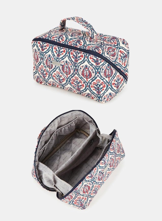 Fabindia Printed Cotton Toiletery Bag - Image 2
