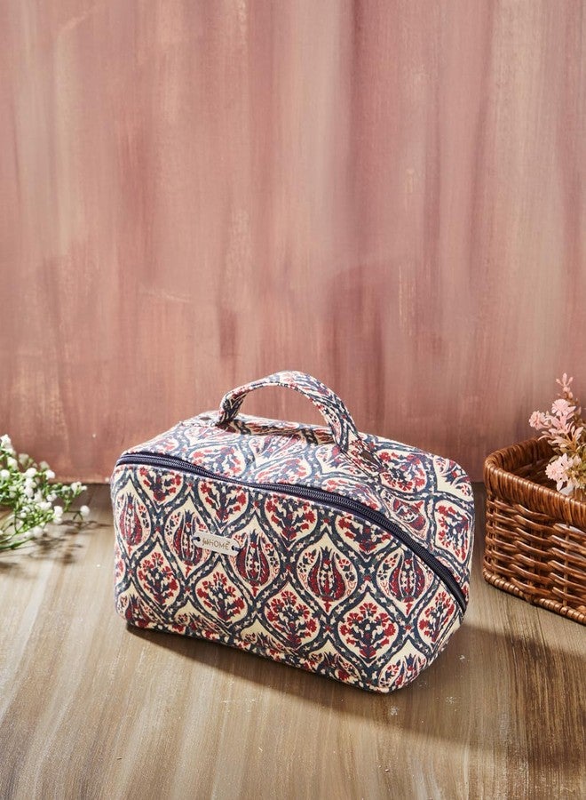 Fabindia Printed Cotton Toiletery Bag - Image 1