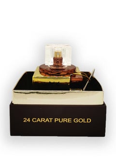 AHAKAC AHAKAC Unisex 100ml Gold Square Bottle Perfume: Elegant Gift in Premium Packaging  - Image 3