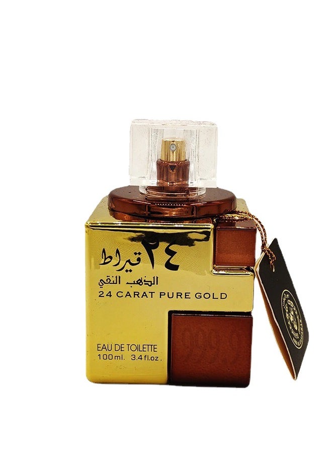 AHAKAC AHAKAC Unisex 100ml Gold Square Bottle Perfume: Elegant Gift in Premium Packaging  - Image 1