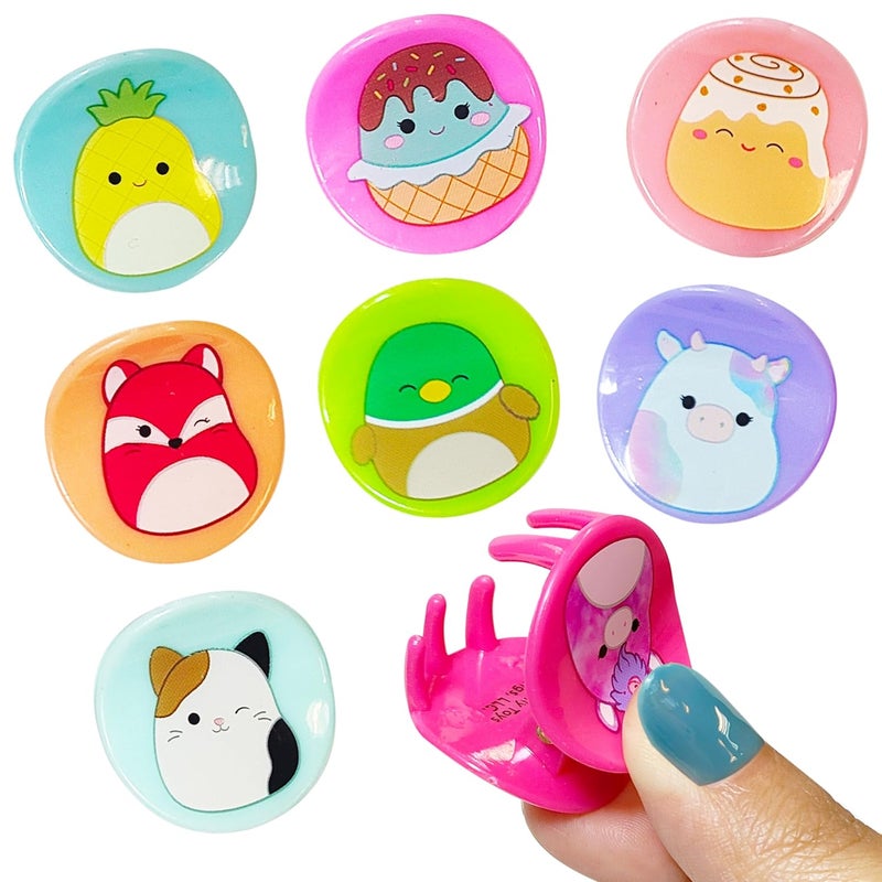 Glam Up Your Look with Squishmallows Butterfly Hair Clips  8 Cute Hair Clips with Small Claw Clips for Every Occasion  Multi Color  Ages 8