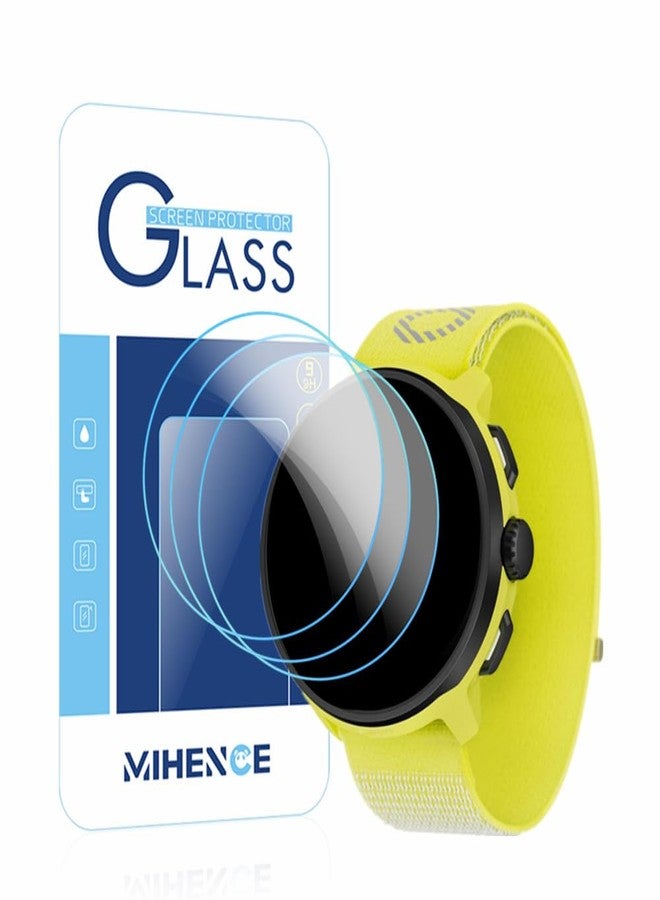 MIHENCE Screen Protector Compatible for Suunto Run Sports Watch, 9H Anti-Scratch Tempered Glass Protective Film (3 PCS) - Image 1