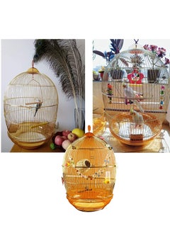 DAYANG Golden Luxury Hanging Bird Cage for Parakeet Finches Budgies Cockatiels Esotici Lovebirds Canaries Parrots 48.5X48.5X76cm  - Image 4