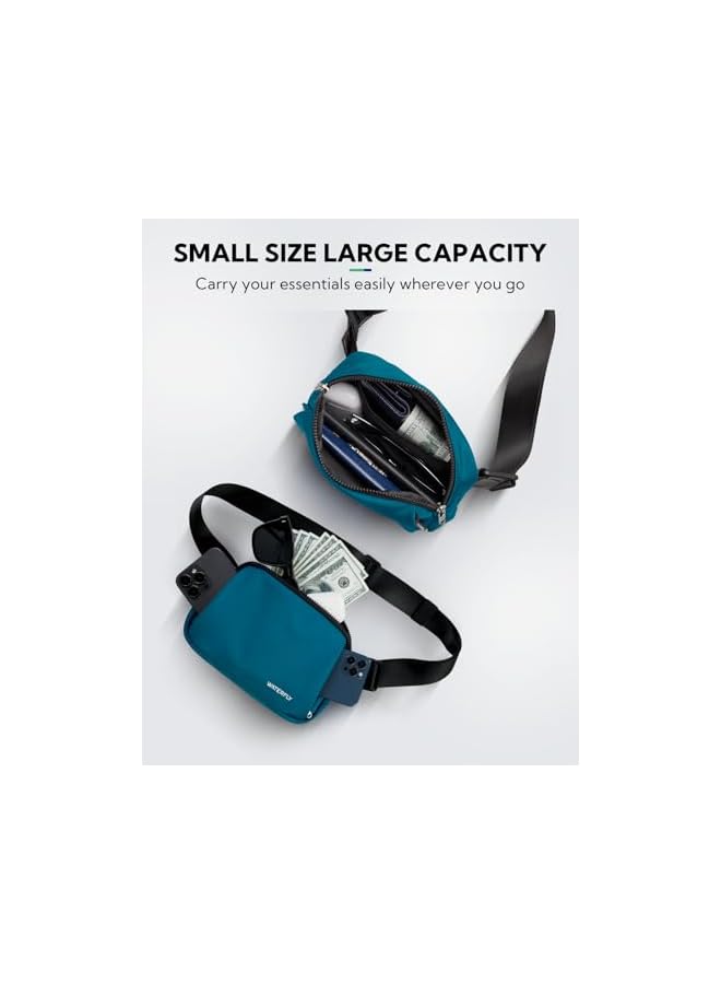 WATERFLY WATERFLY Crossbody Belt Fanny Pack: Sports Walking Waist Bag Runner Belt Bum Bag Hip Fannie Pack Phanny Fannypack Woman Man for Hiking Jogging Running  - Image 5