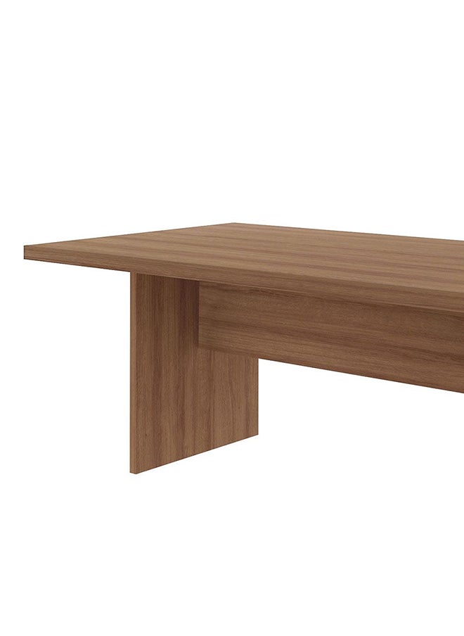DANUBE HOME Kinsey Office Table Computer Table Office Desk Workstation Modern Pc Laptop Gaming Table Wooden Study Table For Home Office L 200x100x75.5 Cm Brown  - Image 3