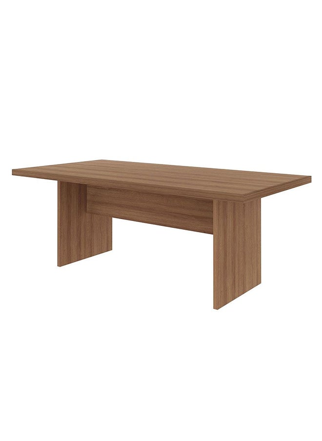DANUBE HOME Kinsey Office Table Computer Table Office Desk Workstation Modern Pc Laptop Gaming Table Wooden Study Table For Home Office L 200x100x75.5 Cm Brown  - Image 2