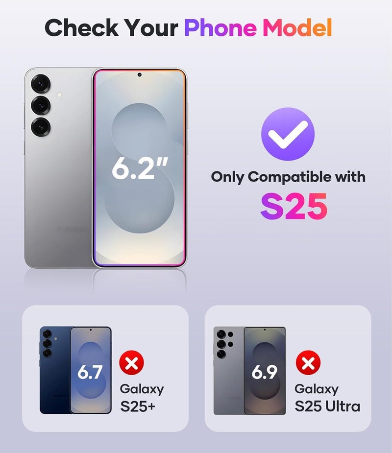 REALCASE for Samsung Galaxy S25 5G | Magnetic Clear Case | Durable, Scratch-Resistant | Slim Transparent Compatible with MagSafe | Protective TPU Bumper Back Cover for Galaxy S25 5G - Image 2